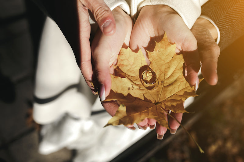 bague pour un mariage en automne