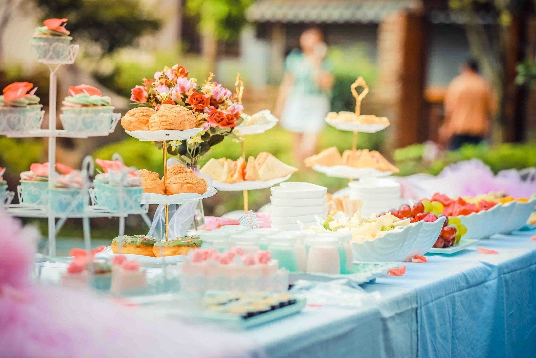 buffet pour un brunch du lendemain de mariage