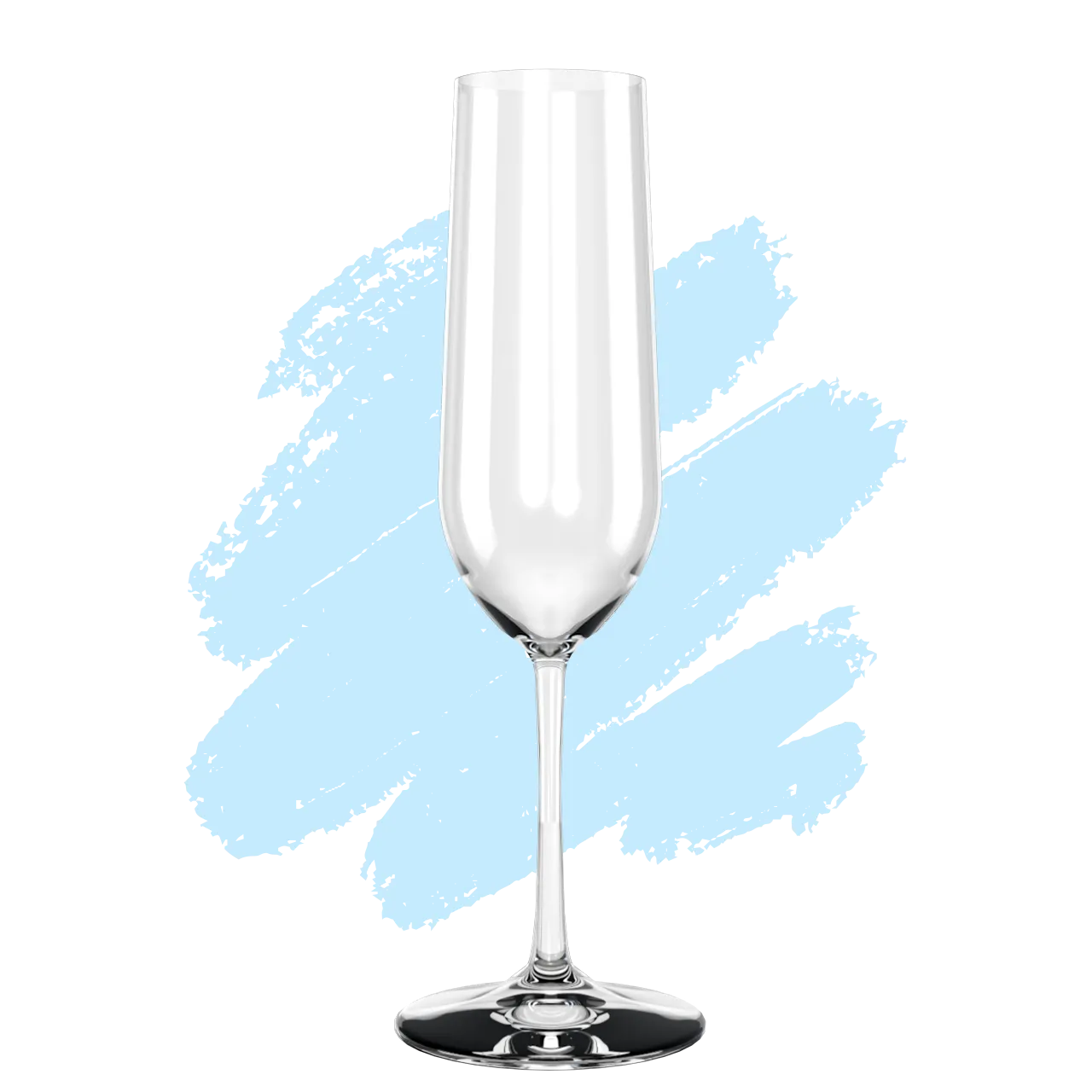 Flûte à champagne personnalisée en verre