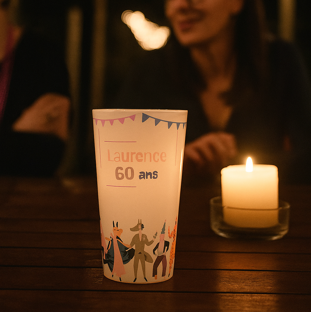 Gobelet personnalisé Anniversaire Soirée Déguisée