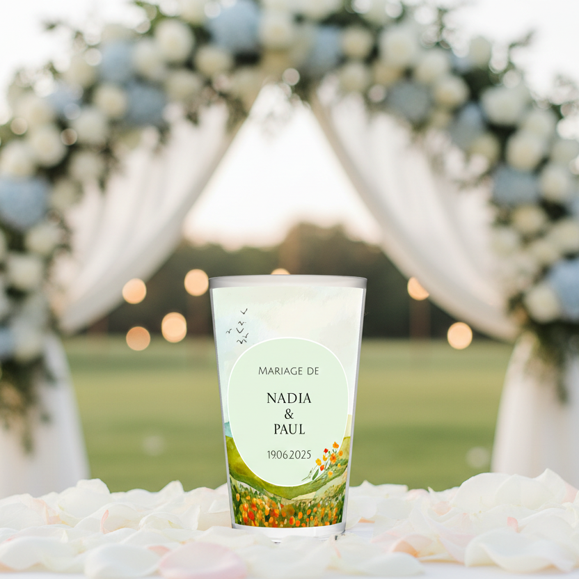 gobelet personnalise mariage ambiance