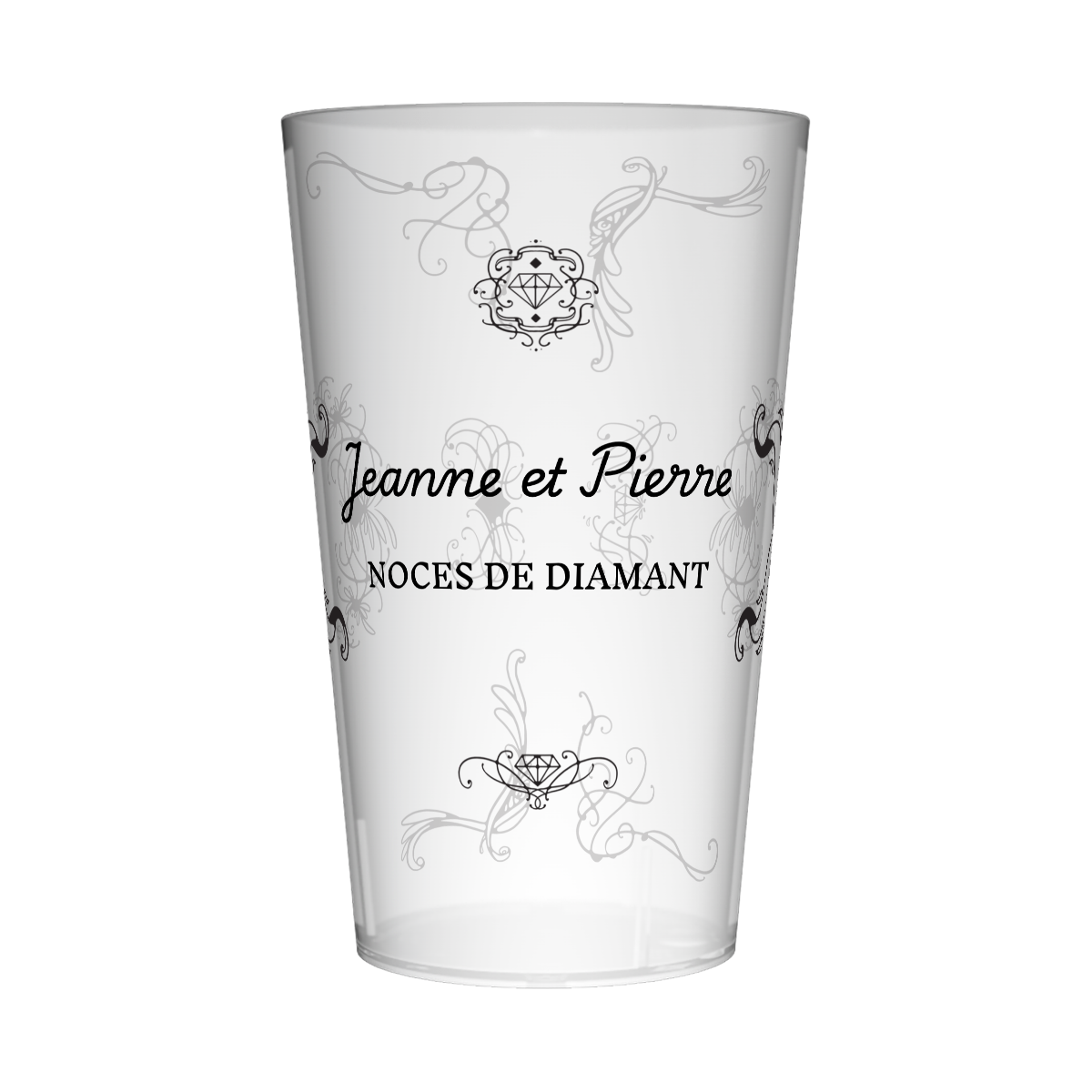 Gobelet personnalisé Noces de diamant