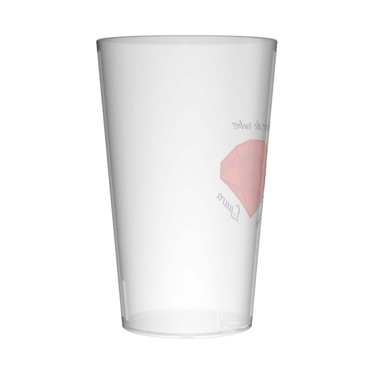 Gobelet personnalisé Noces rubis 2