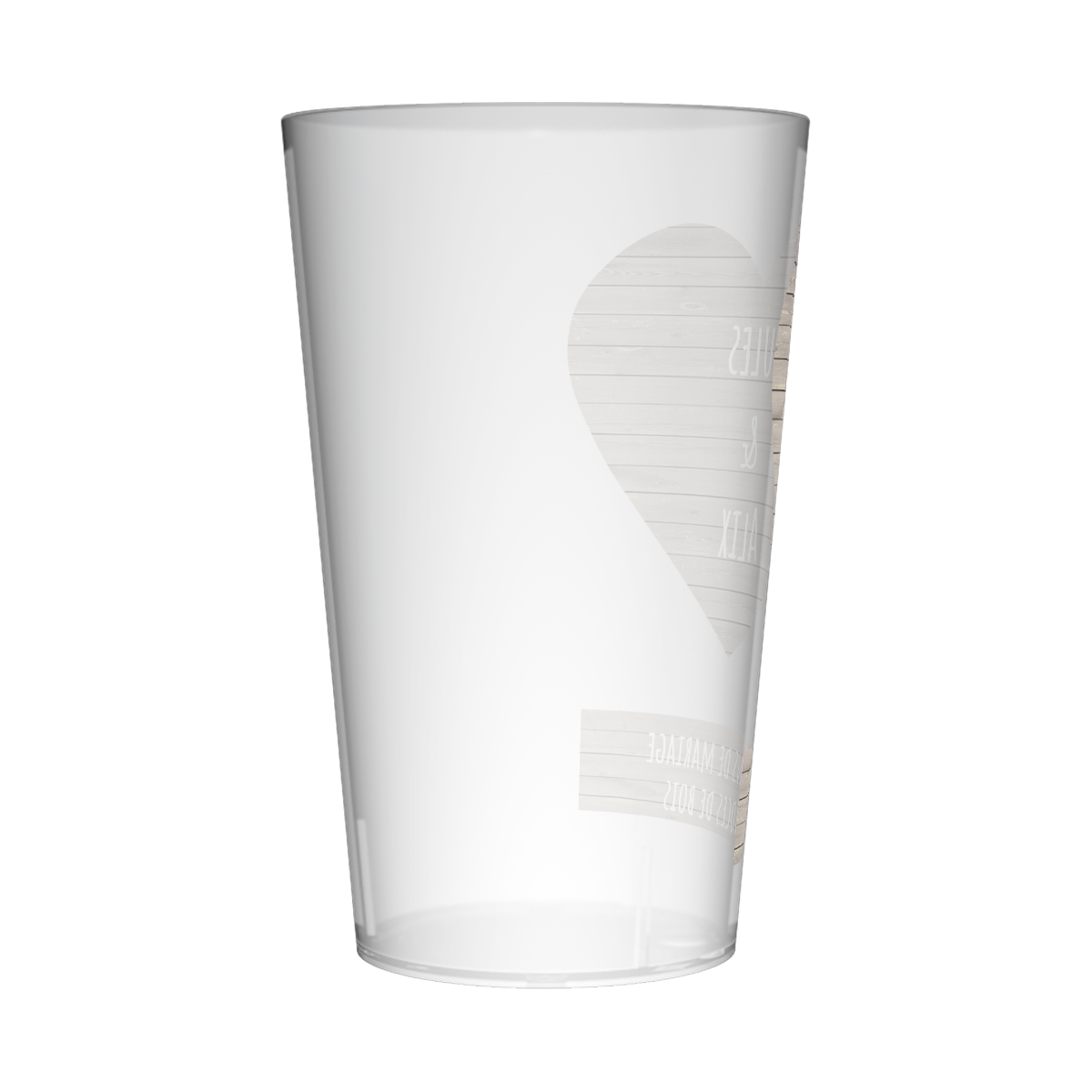 Gobelet personnalisé Noces 5 ans 2