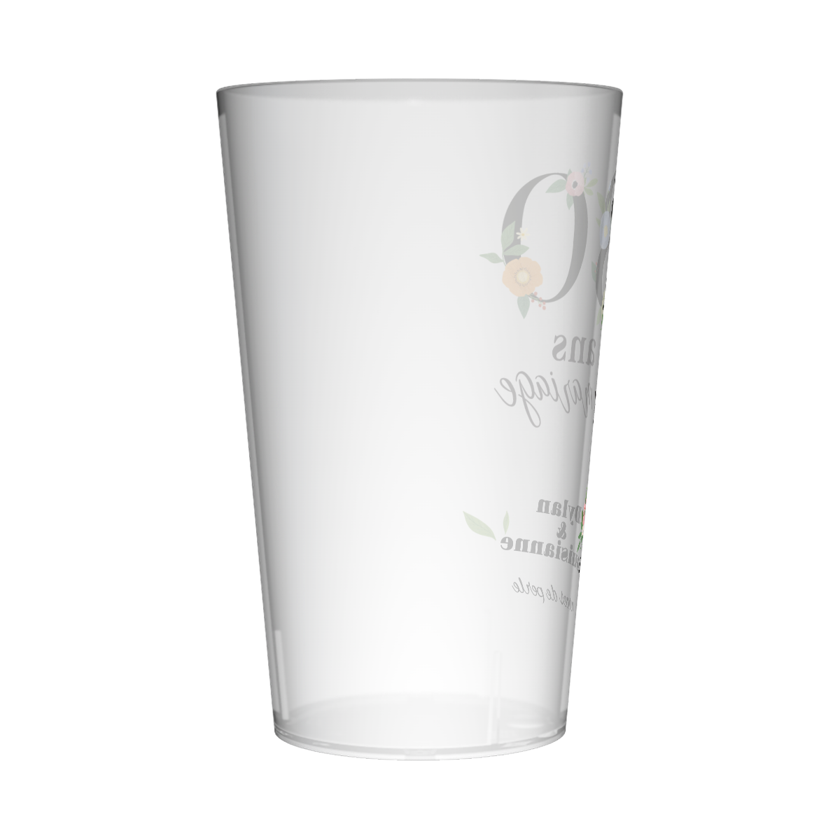 Gobelet personnalisé Noces Fleuri 2