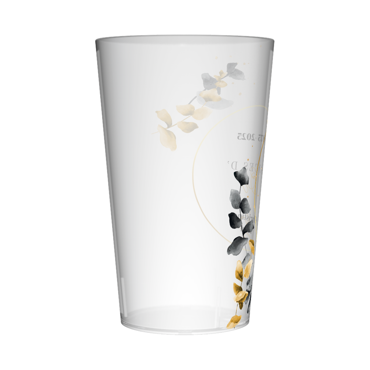 Gobelet personnalisé Noces d'Or & Eucalyptus 2
