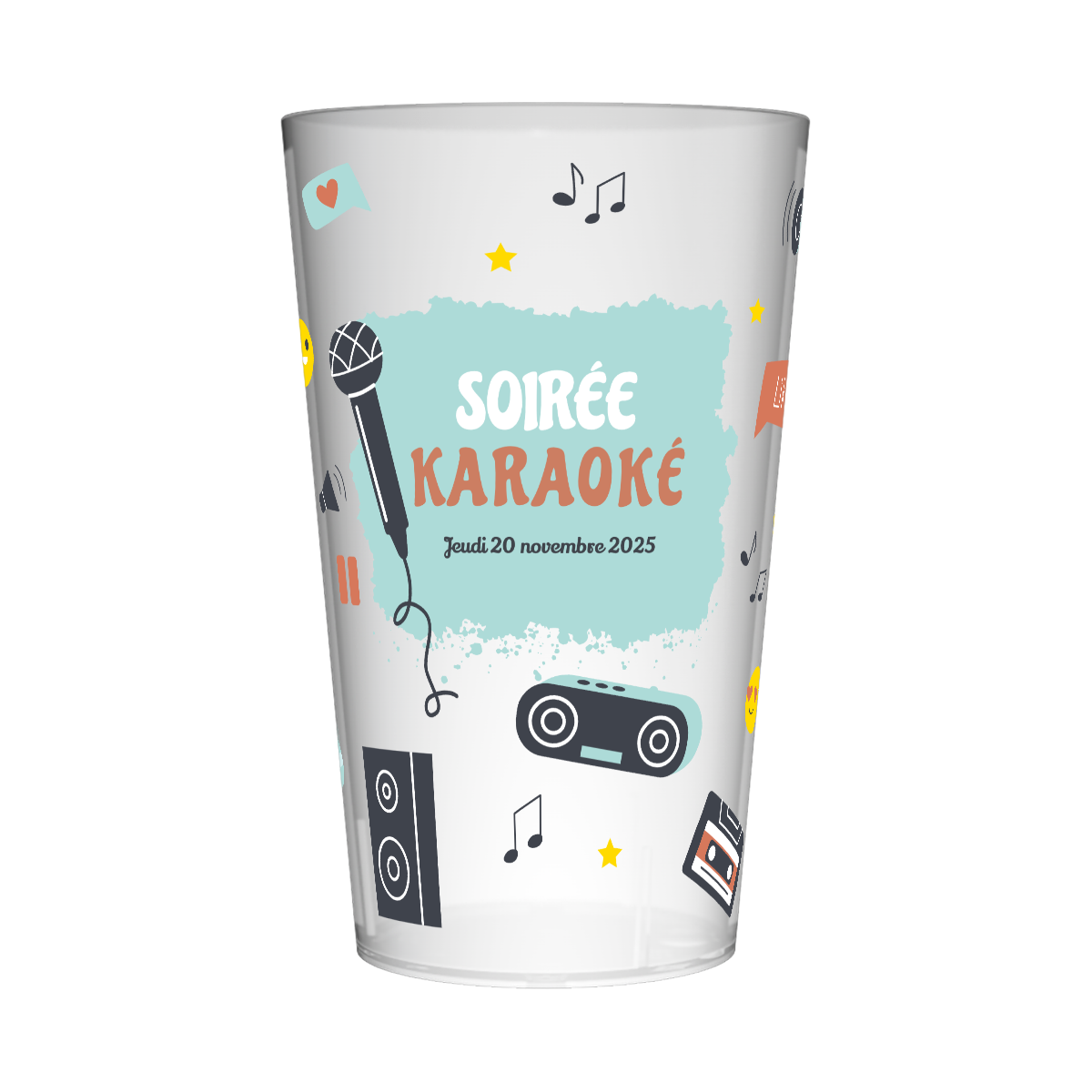 Gobelet personnalisé Soirée Karaoké