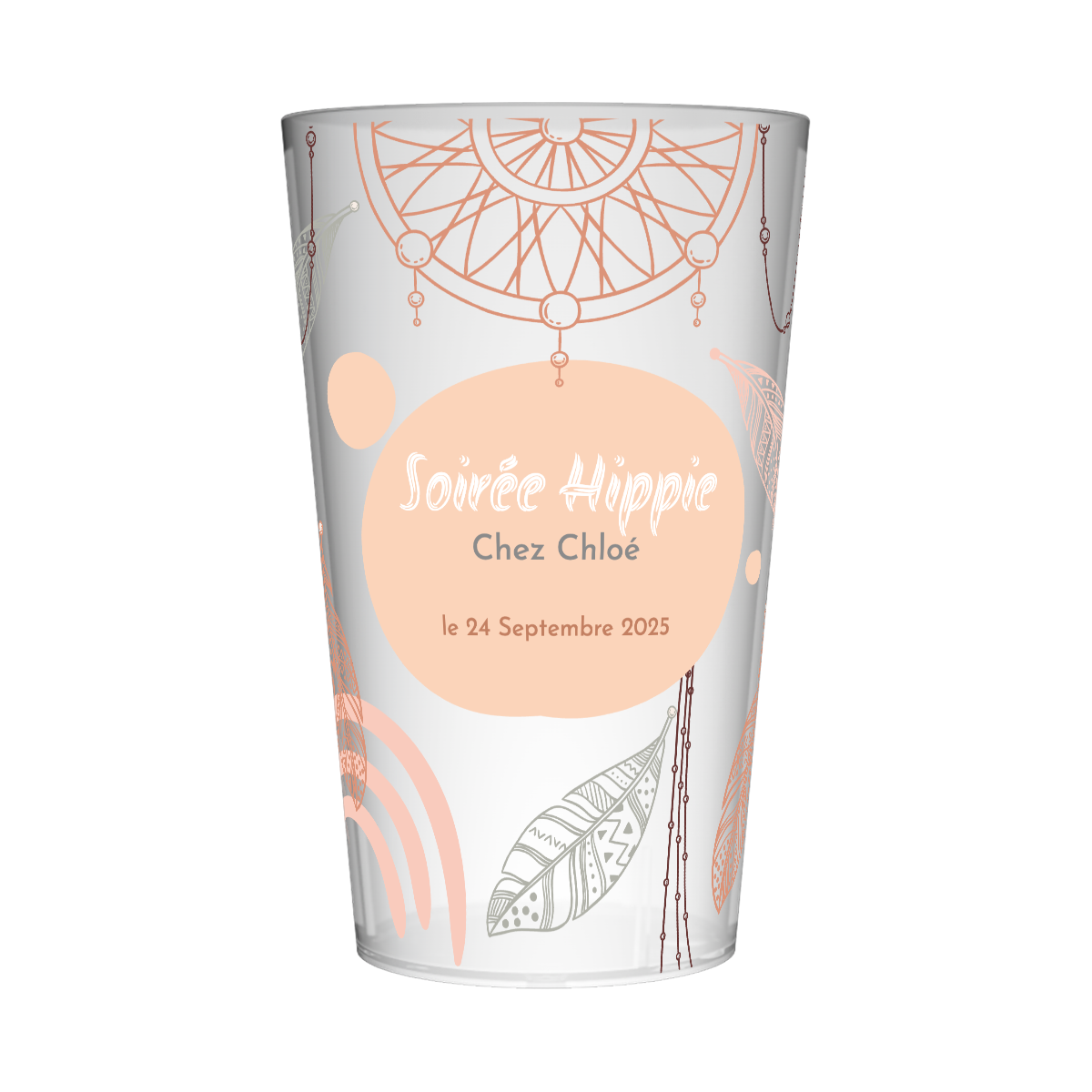 Gobelet personnalisé Soirée Peace