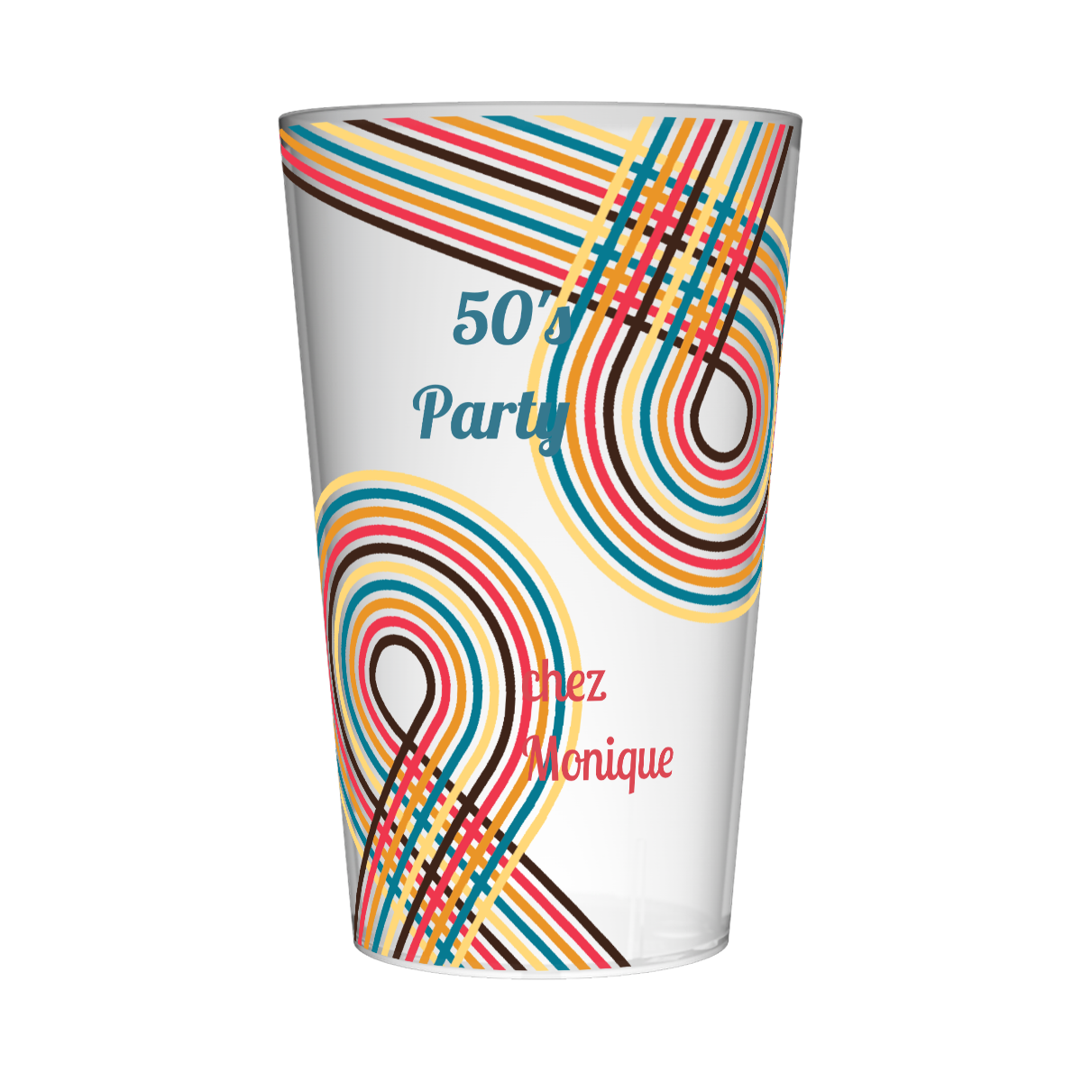 Gobelet personnalisé Soirée Années 50