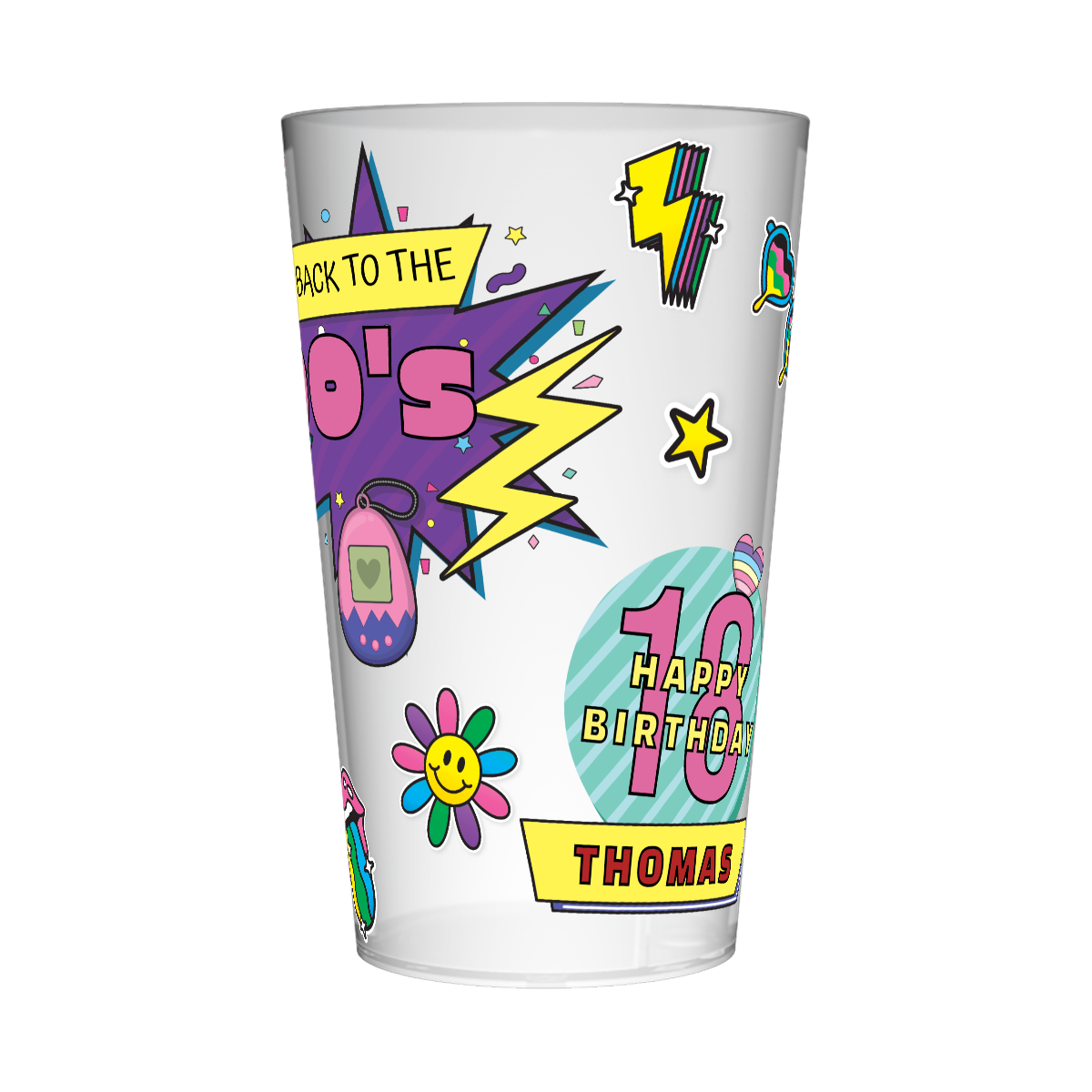 Gobelet personnalisé Soirée Back to the 90's