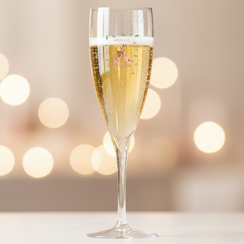 flûte champagne bapteme faon ambiance