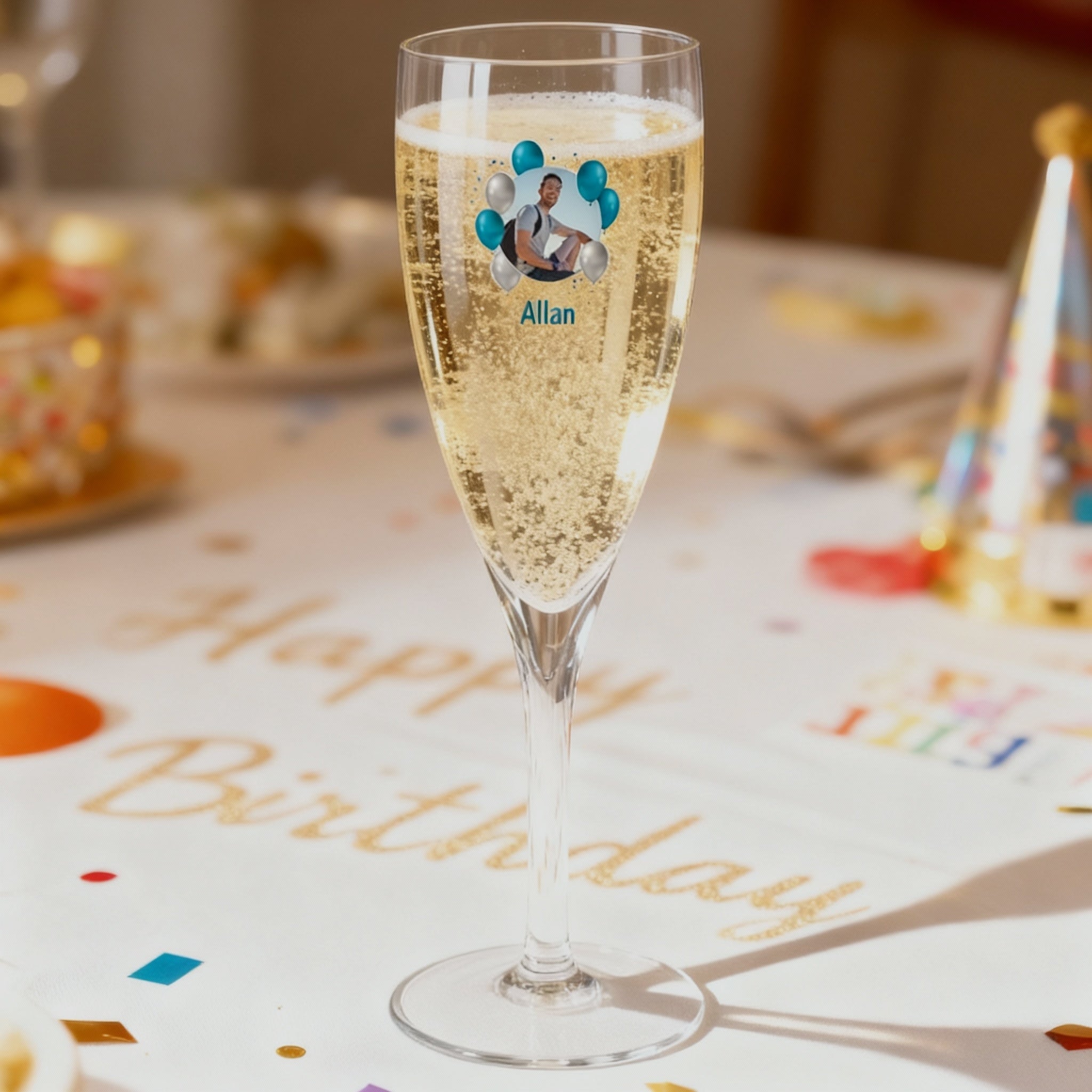 verre à champagne personnalisee anniversaire