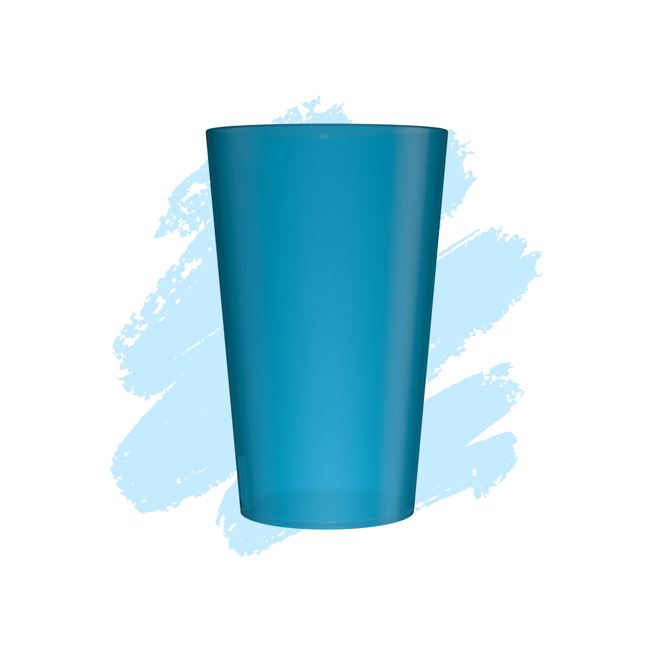 gobelet personnalisé turquoise