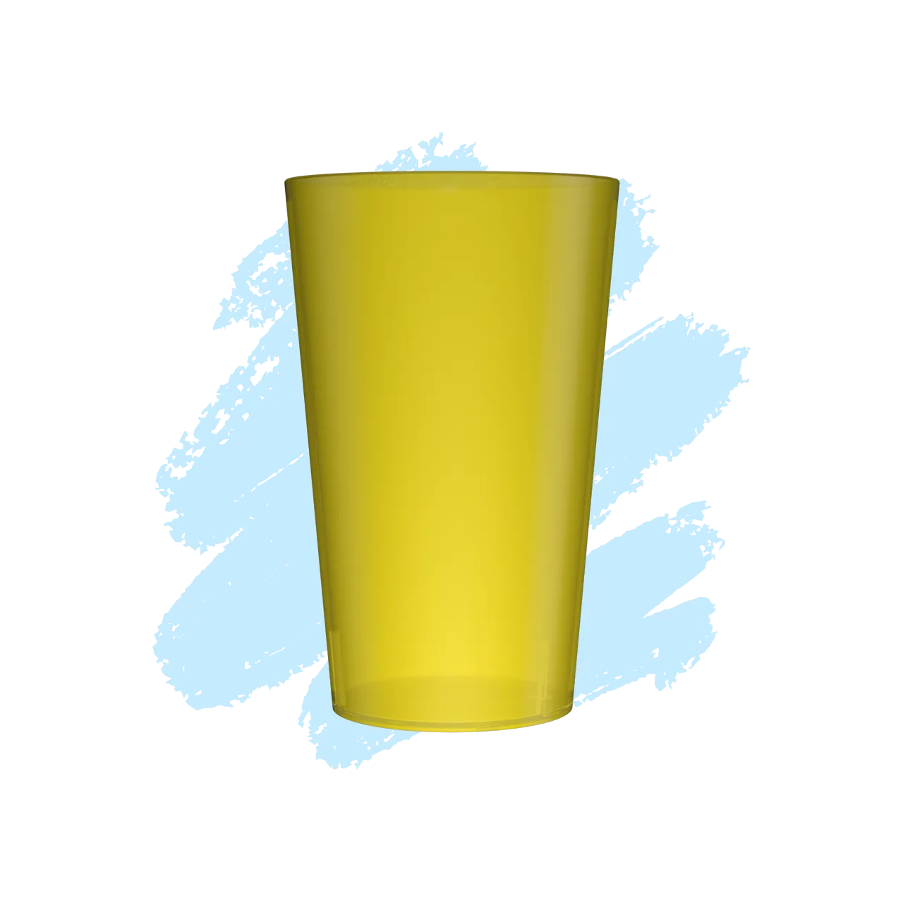 gobelet personnalisé jaune
