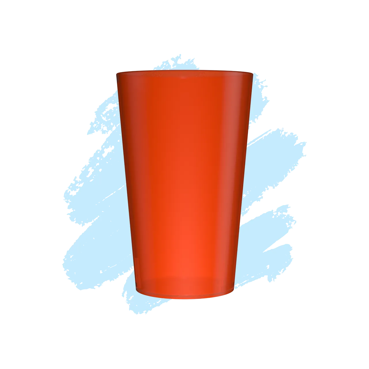 gobelet personnalisé orange