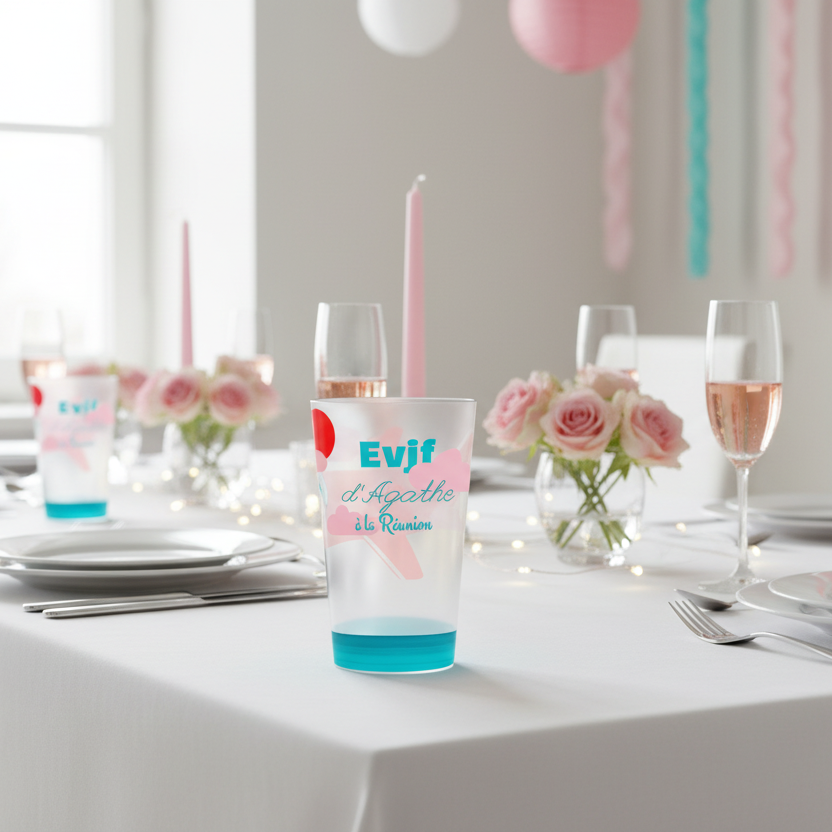 gobelet personnalise evjf photo & avion