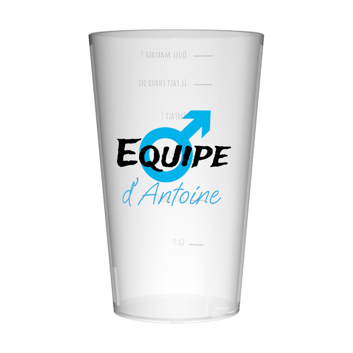 Gobelet personnalisé pour EVG Masculin