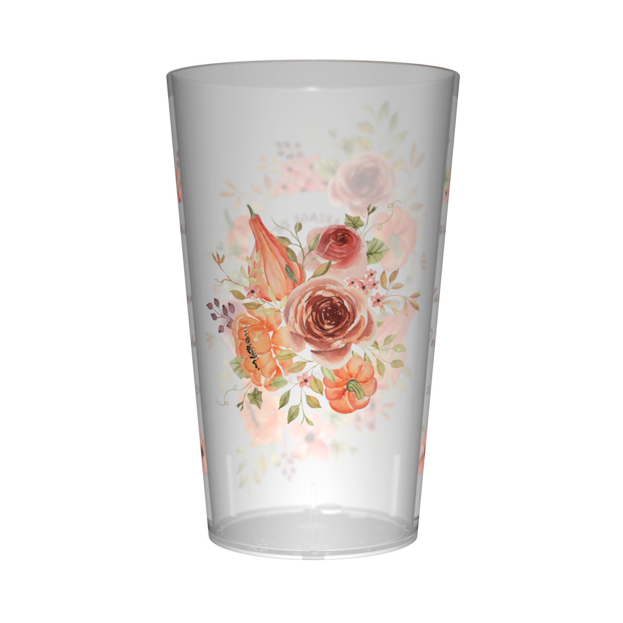 Gobelet personnalisé Mariage Aquarelle Orange 2