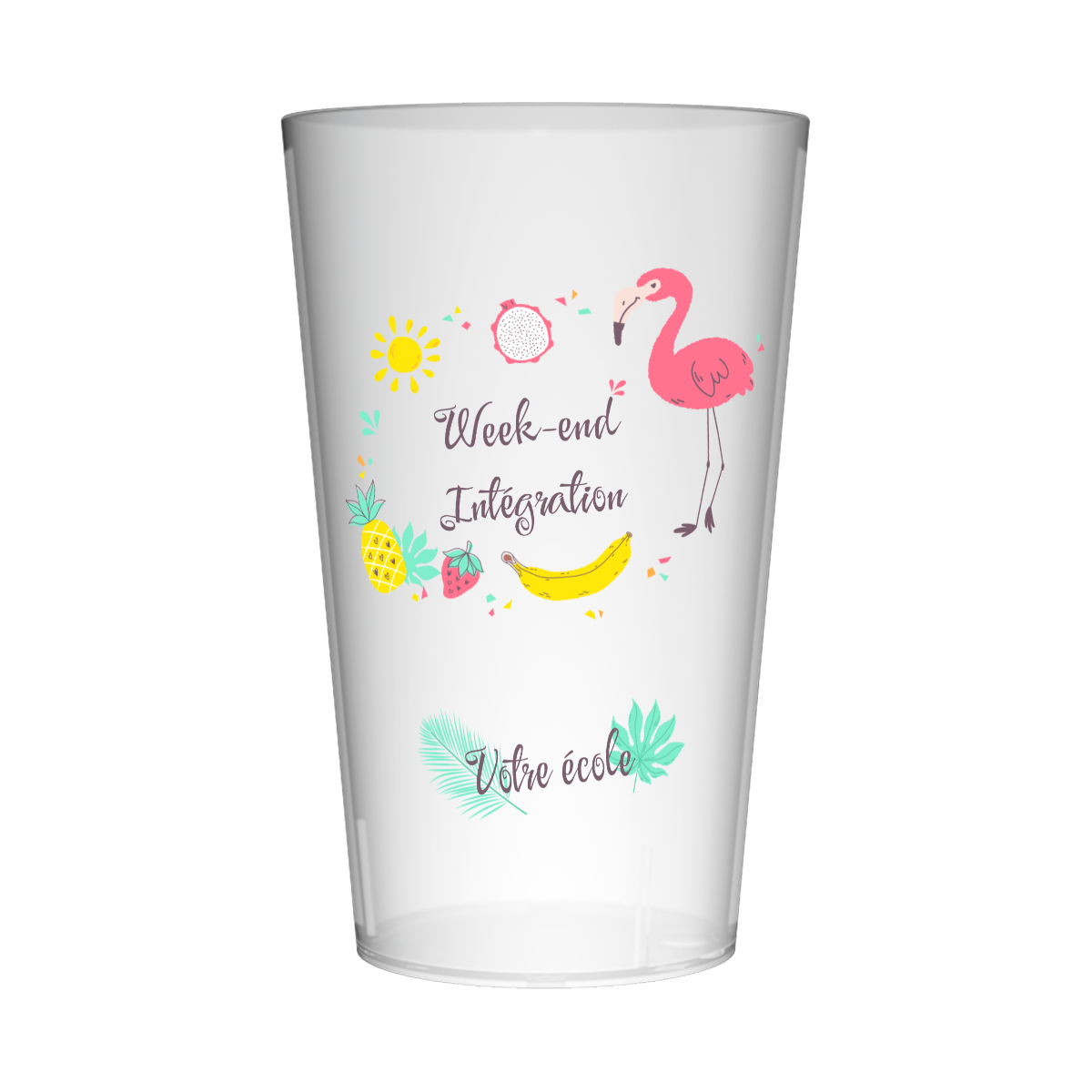 Gobelet personnalisé Week-end Intégration Sun
