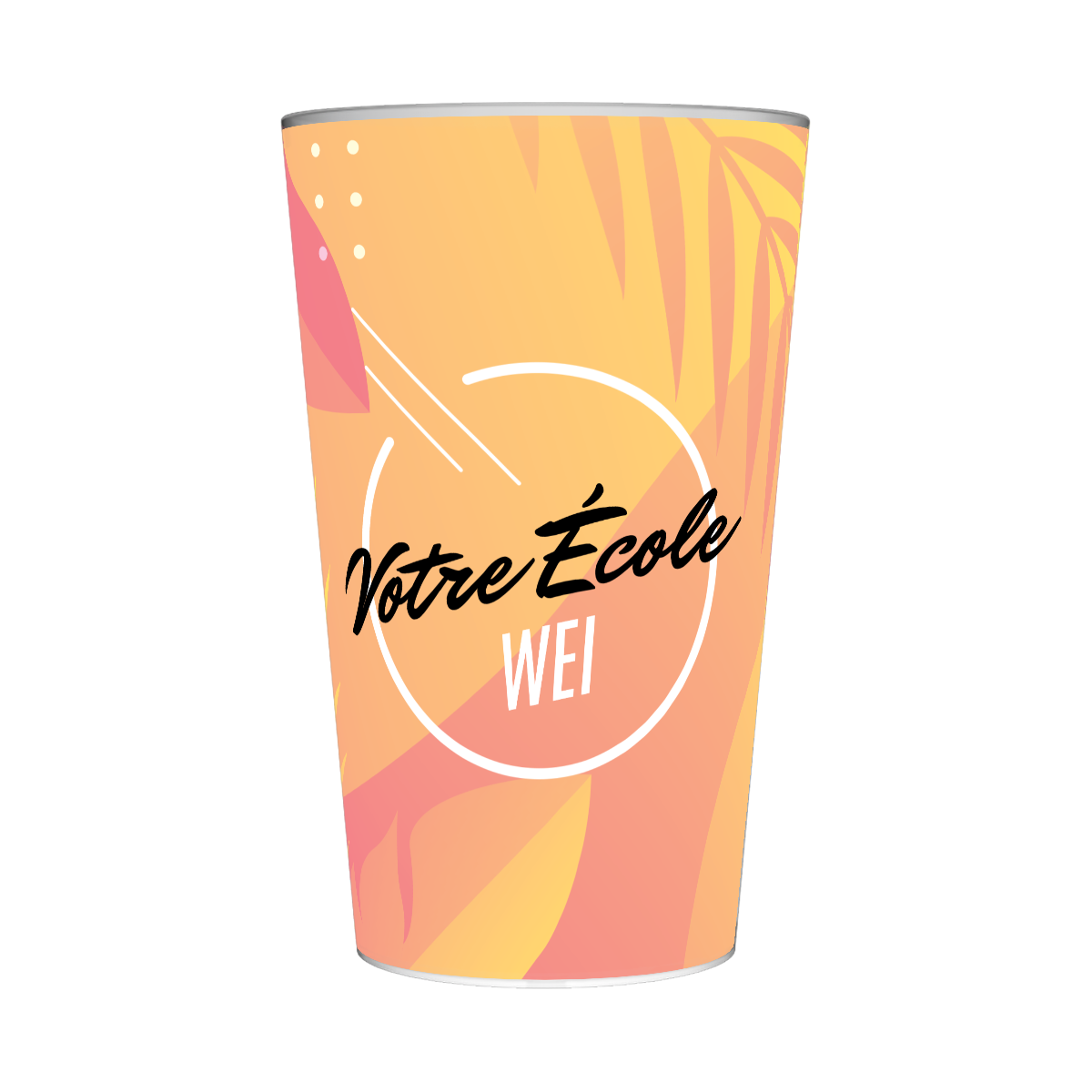 Gobelet personnalisé Week-end Intégration Soleil