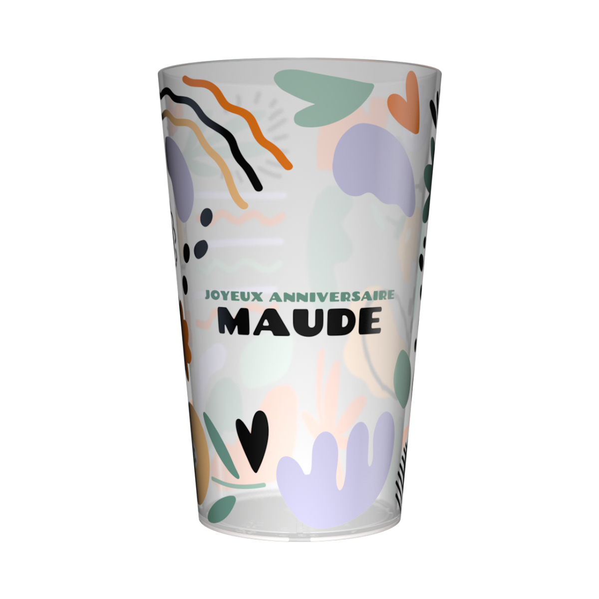Gobelet personnalisé anniversaire Moderne