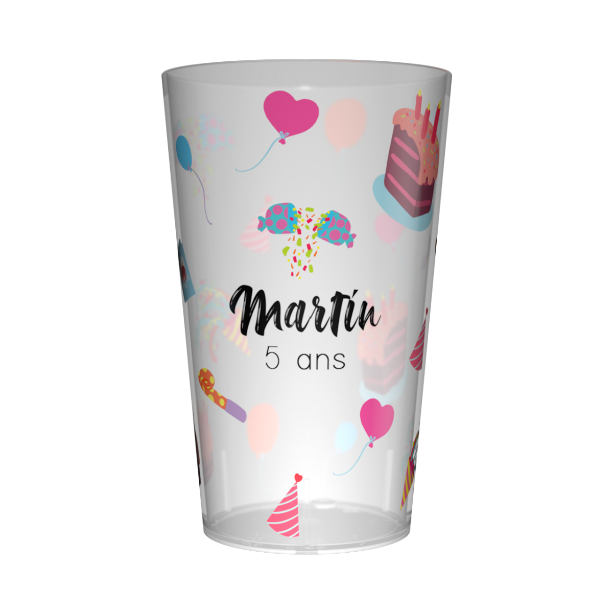 Gobelet personnalisé anniversaire Sucrerie