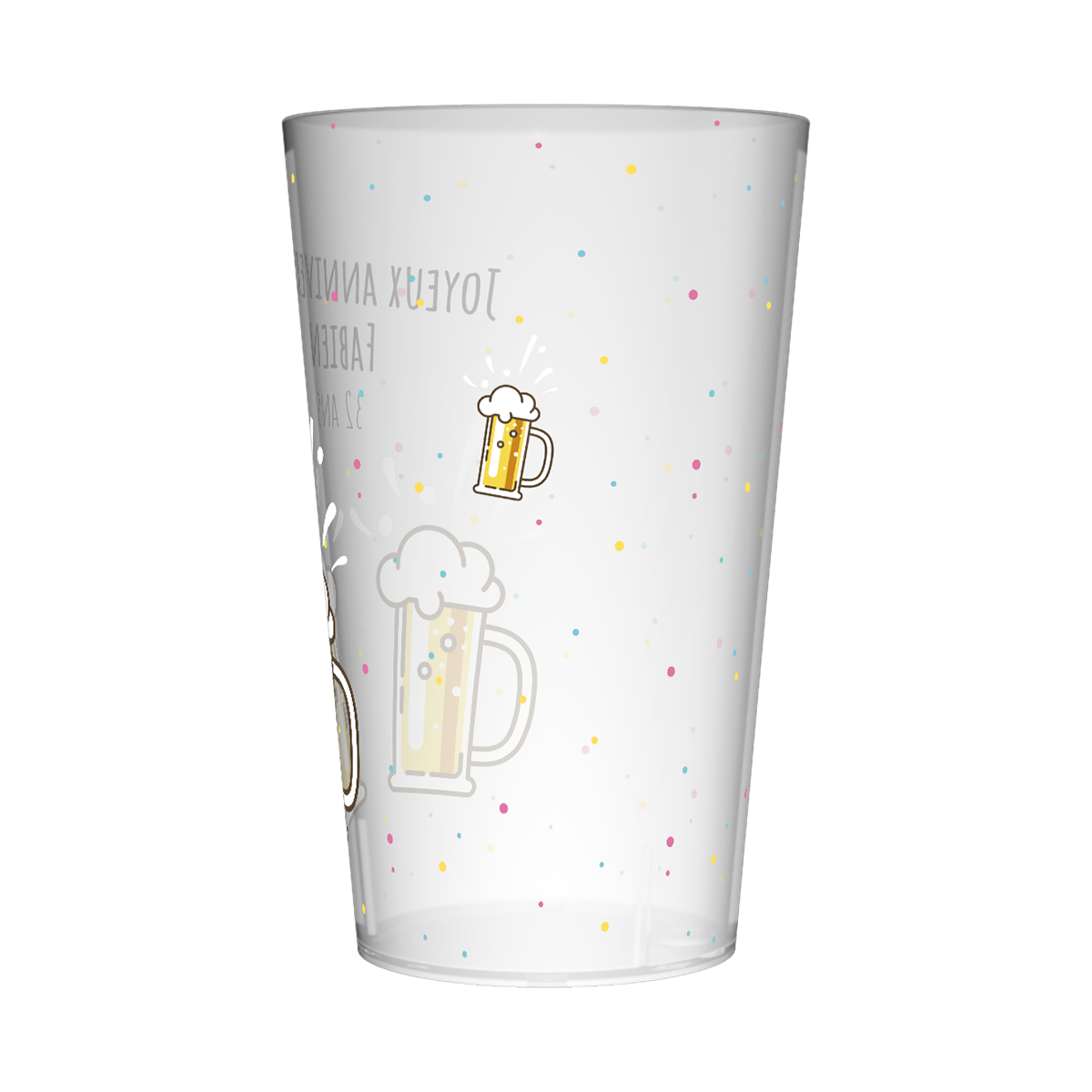 Gobelet personnalisé Anniversaire Bières 4