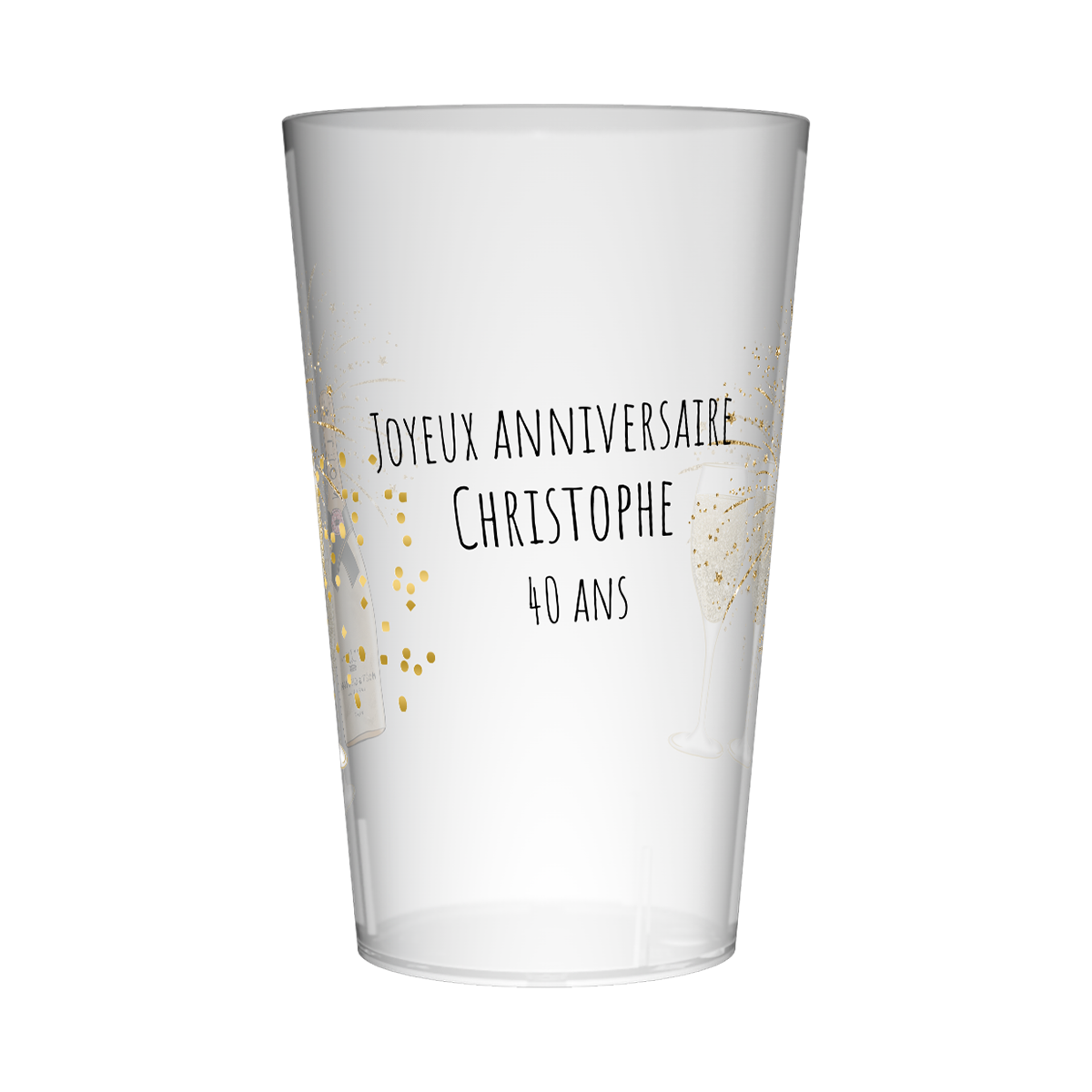 Gobelet personnalisé Anniversaire Cheers 2