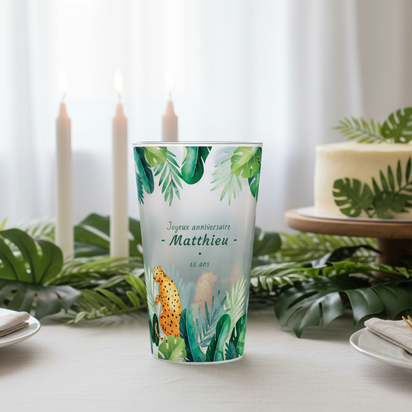gobelet personnalise anniversaire tropical
