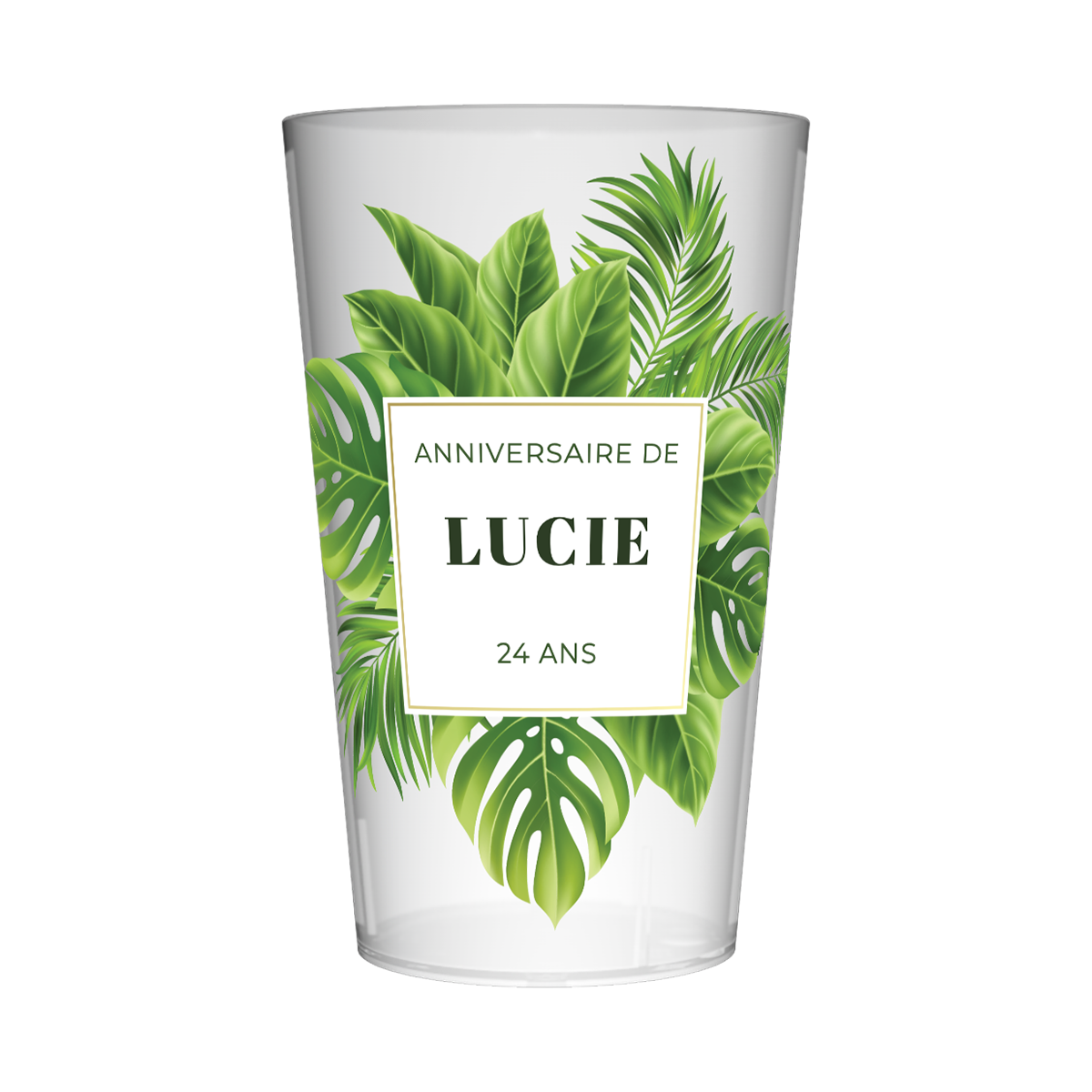 Gobelet personnalisé Anniversaire Jungle