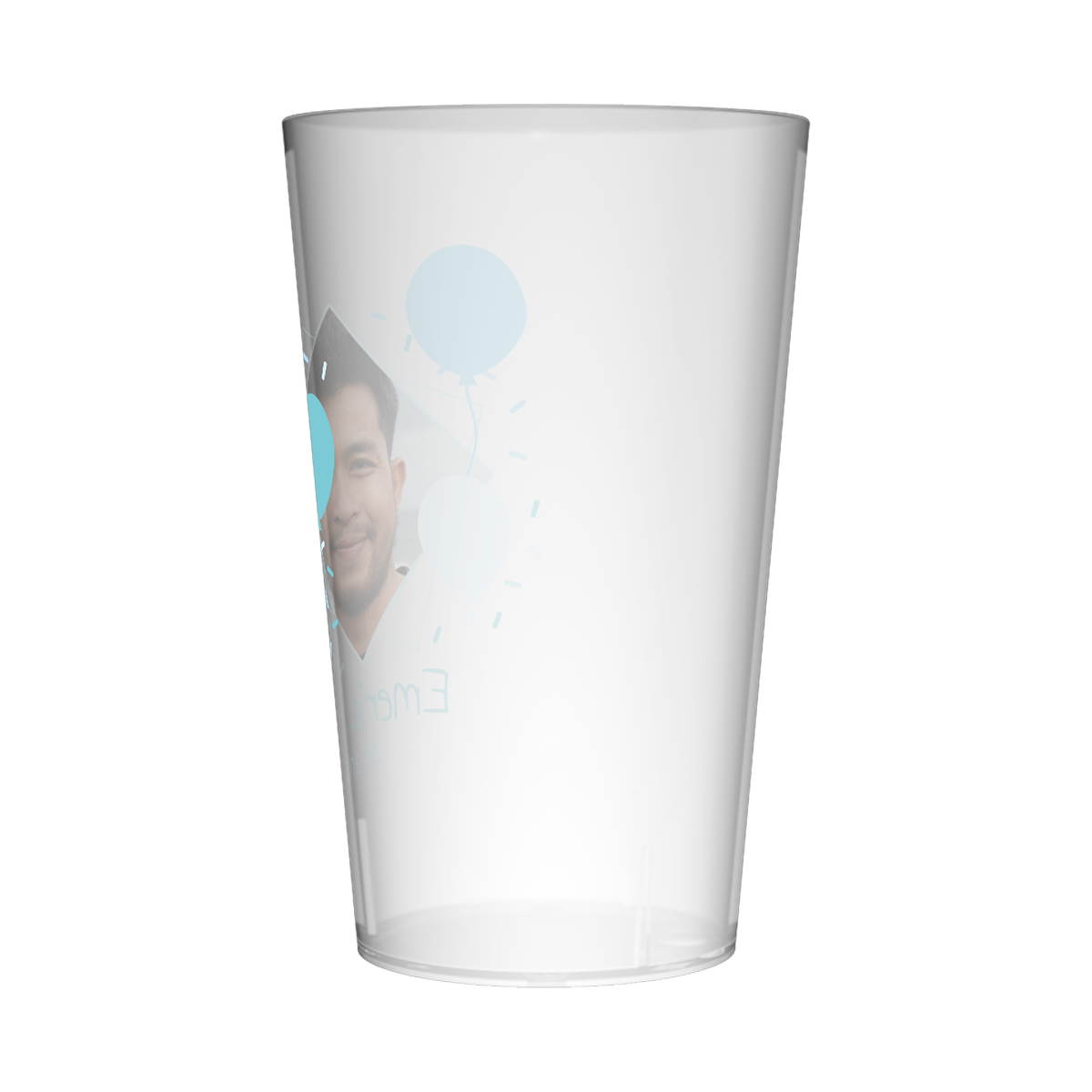 Gobelet personnalisé Anniversaire Bleu & Photo 3