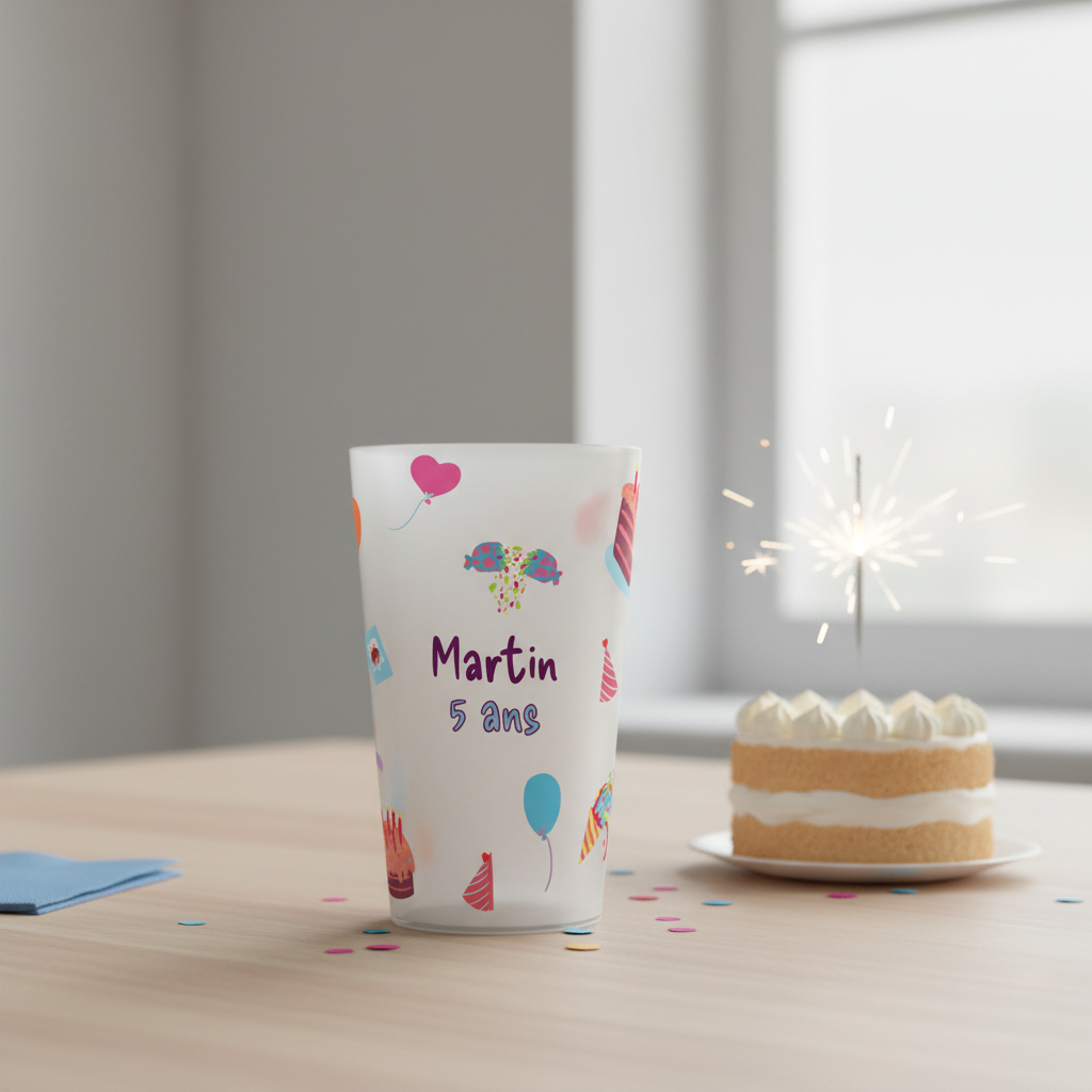Gobelet personnalisé Anniversaire Sucrerie ambiance