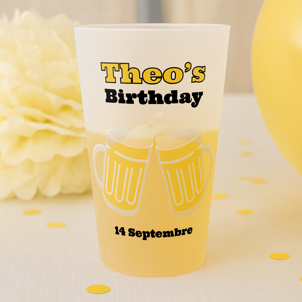 Gobelet personnalisé Anniversaire Adulte ambiance