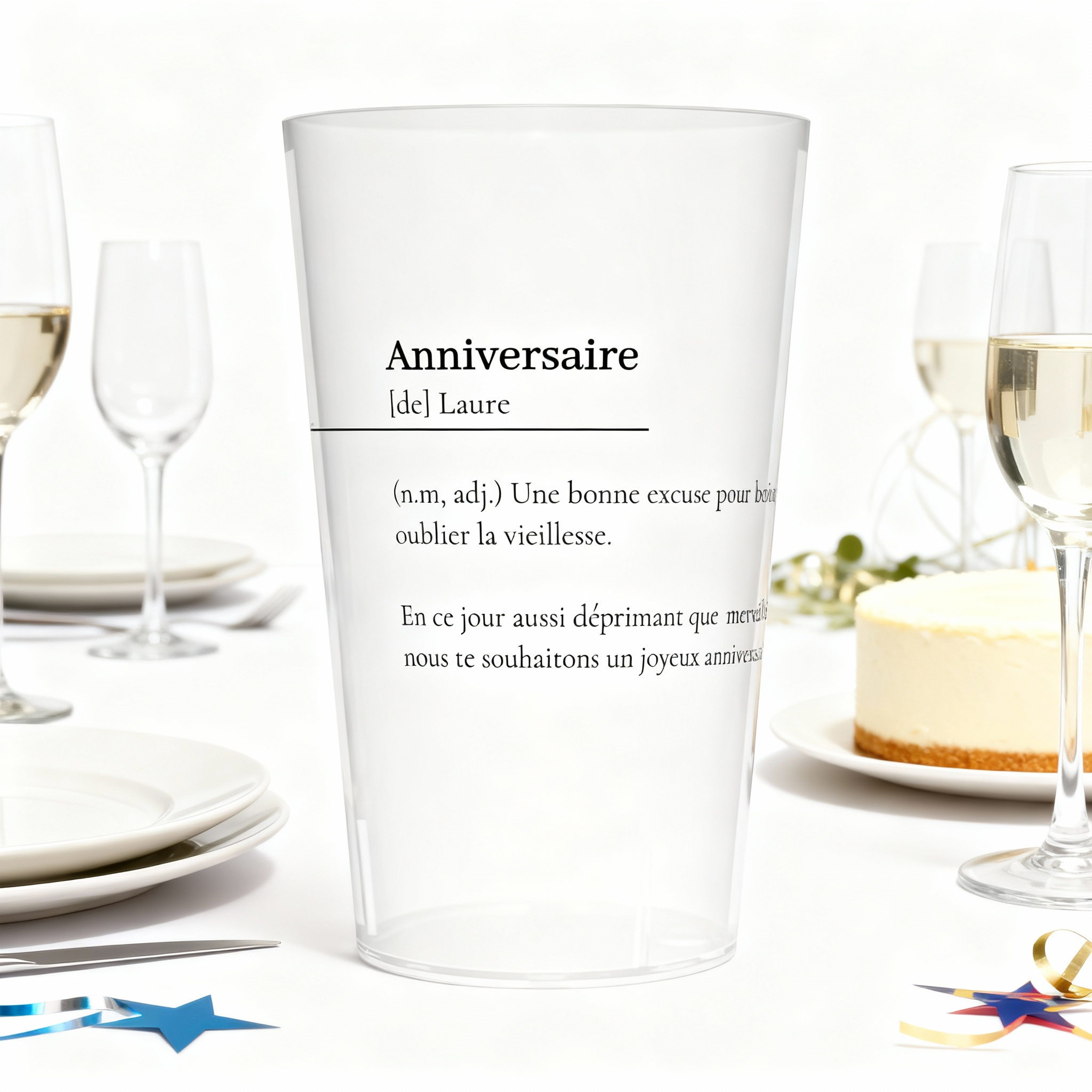 Gobelet personnalisé Anniversaire Définition 2