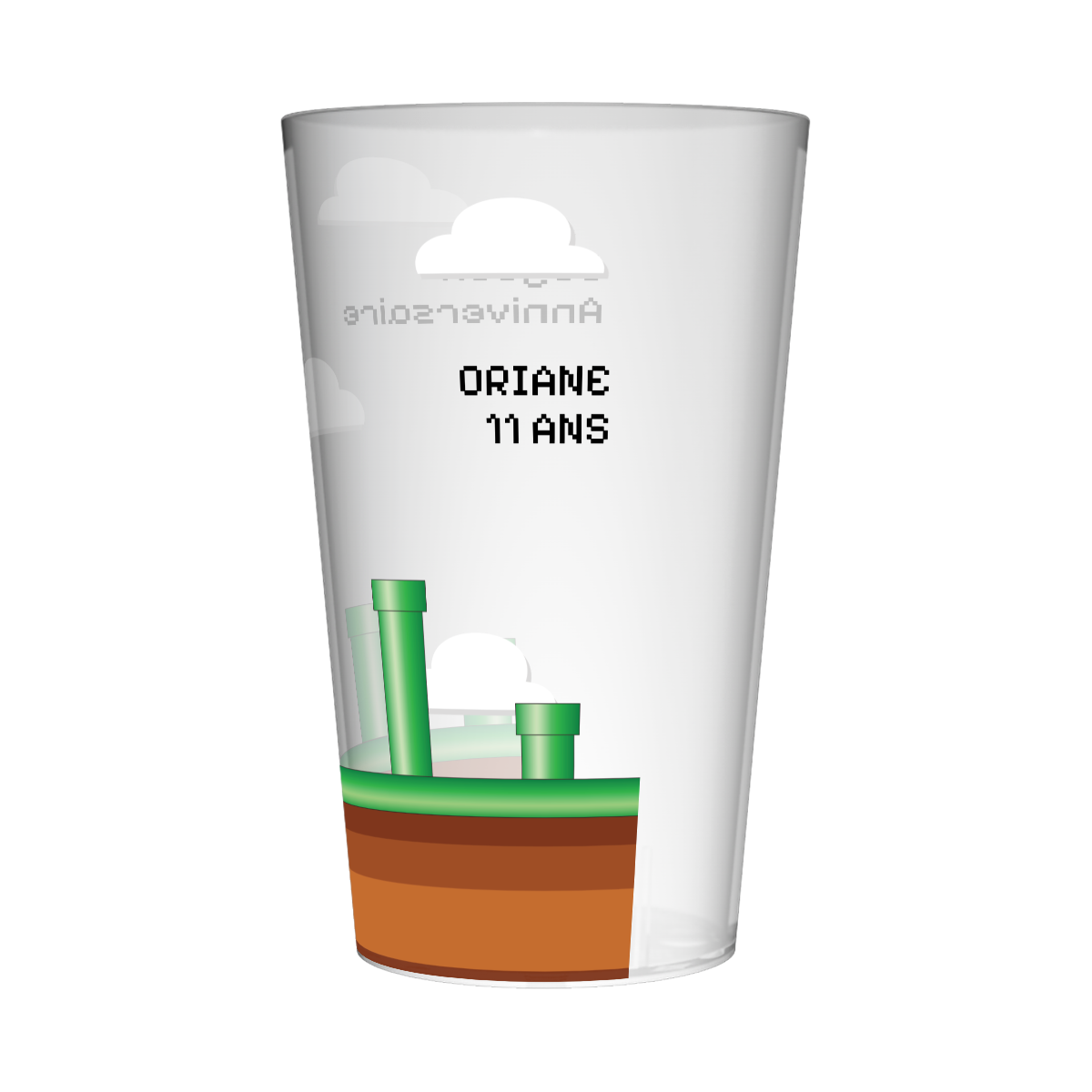 Gobelet personnalisé Anniversaire Jeu d'Arcade