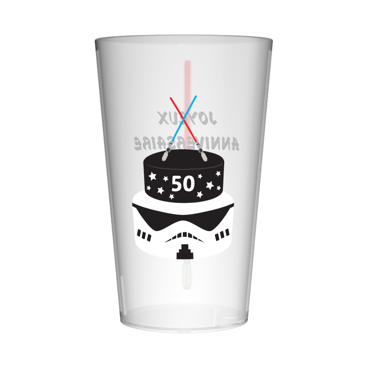 Gobelet personnalisé Anniversaire Sabre Laser 2