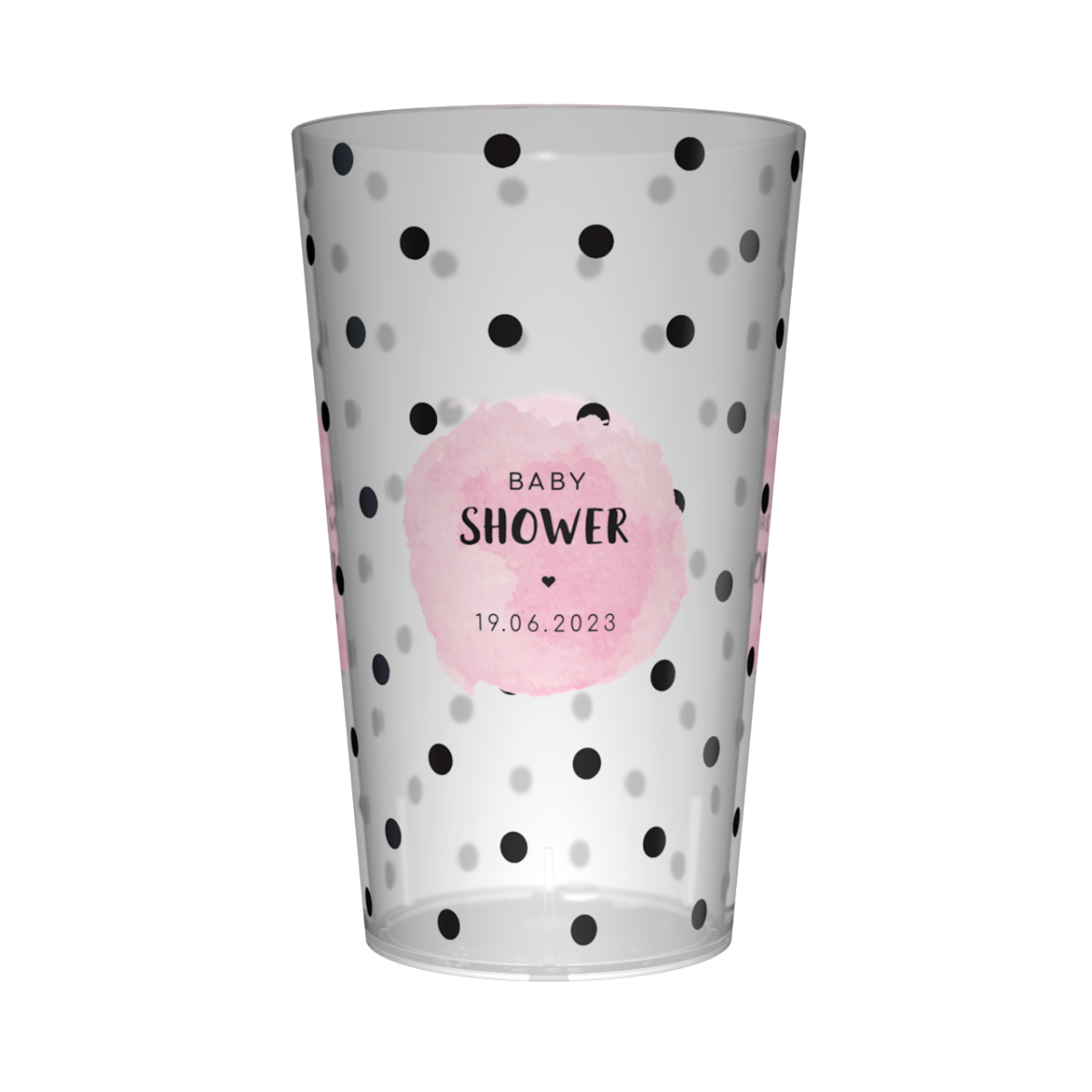 Gobelet personnalisé Baby Shower Pois
