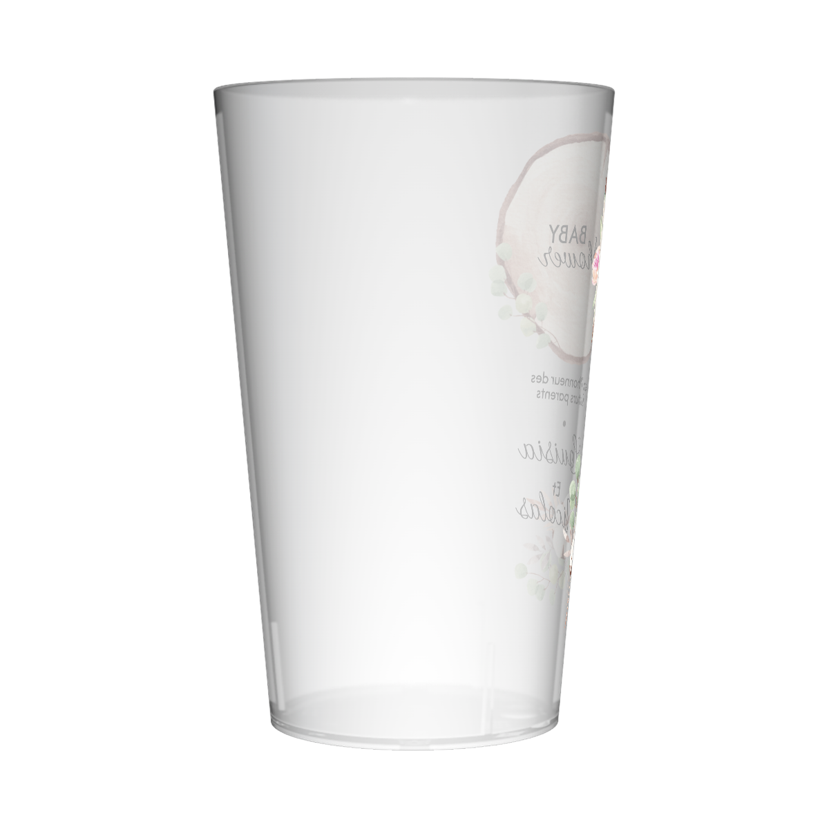 Gobelet personnalisé Baby Shower Bois & Coton 2