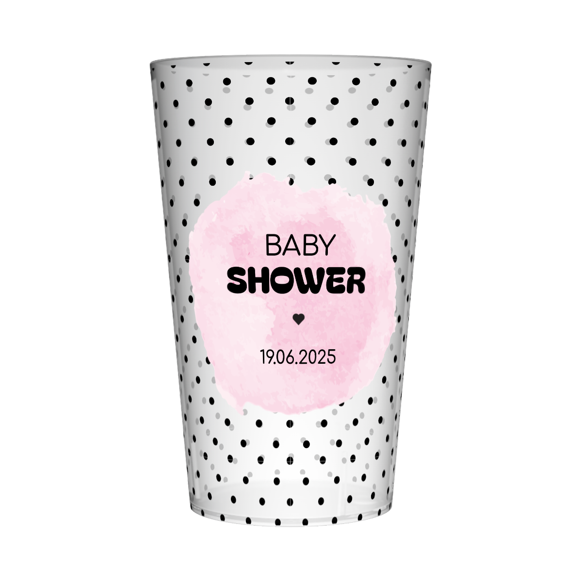 Gobelet personnalisé Baby Shower Pois