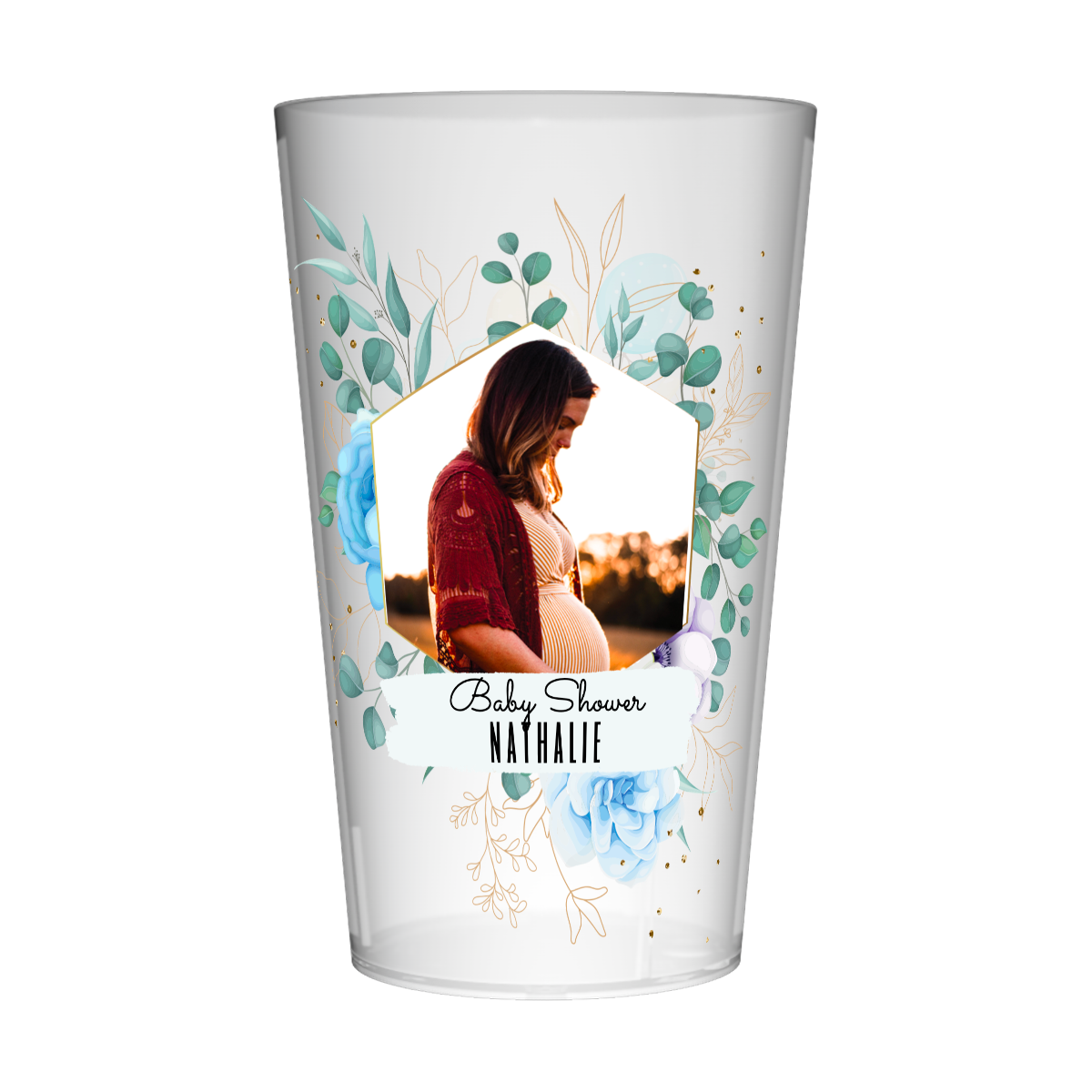 Gobelet personnalisé Baby Shower Photo & Tétines