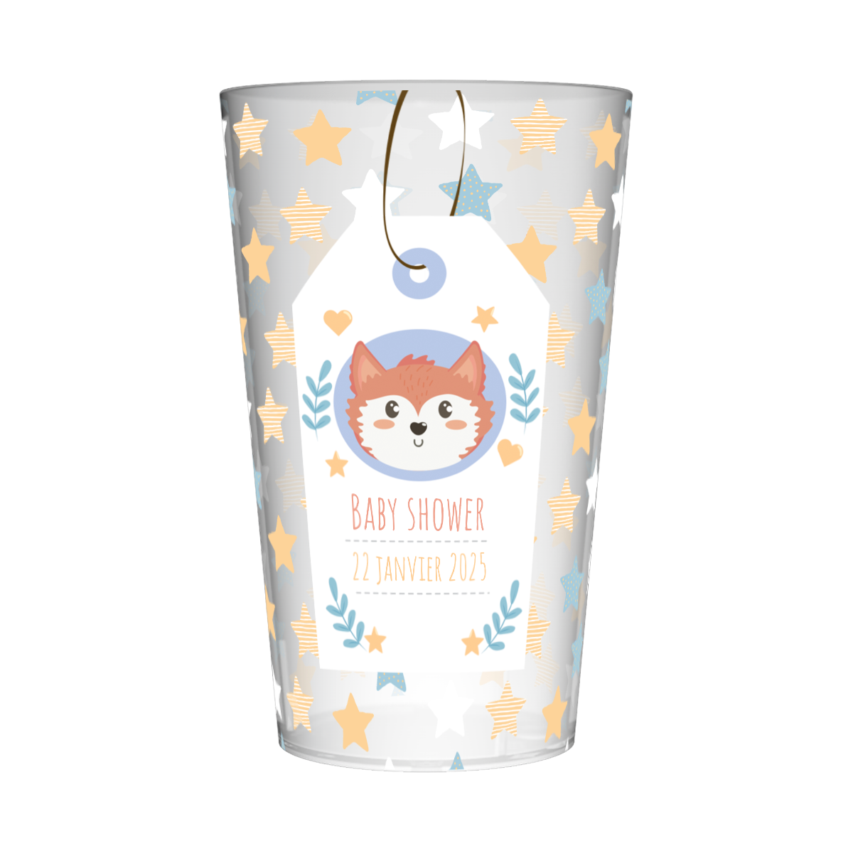 Gobelet personnalisé Baby Shower Etoiles