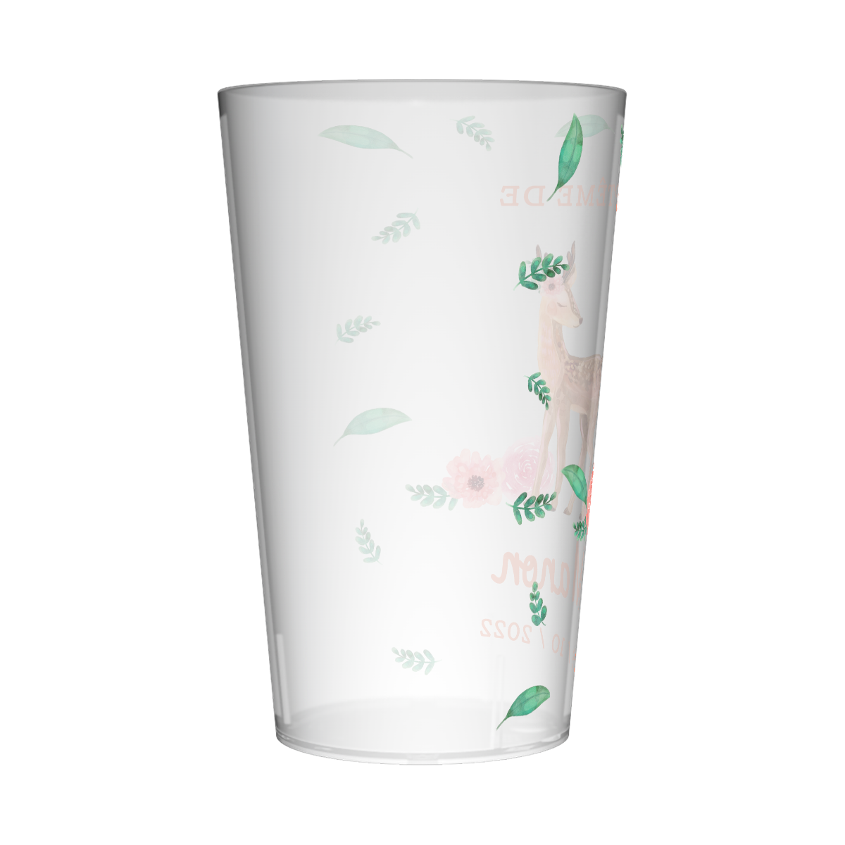 Gobelet personnalisé Baptême Faon