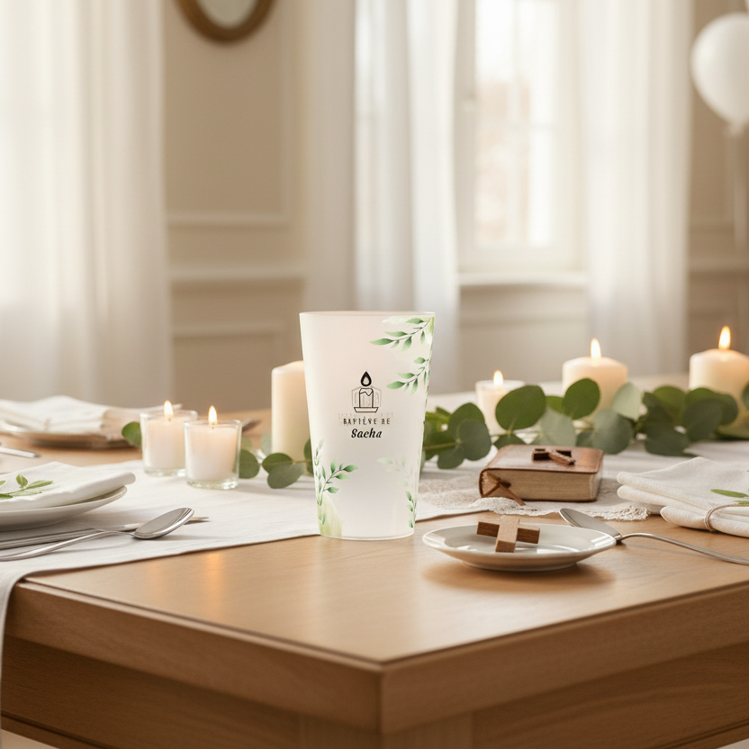 gobelet personnalise bapteme vert