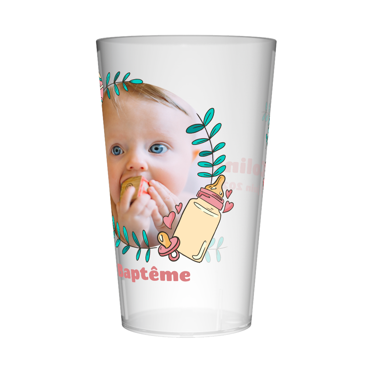 Gobelet personnalisé Baptême Image 2
