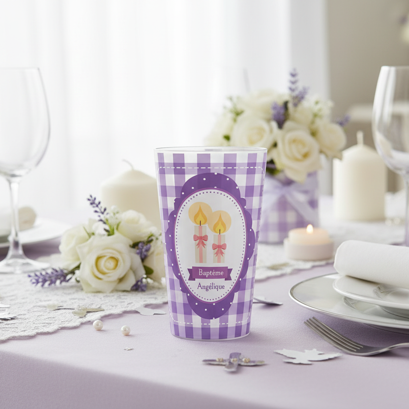 gobelet personnalisé bapteme vichy