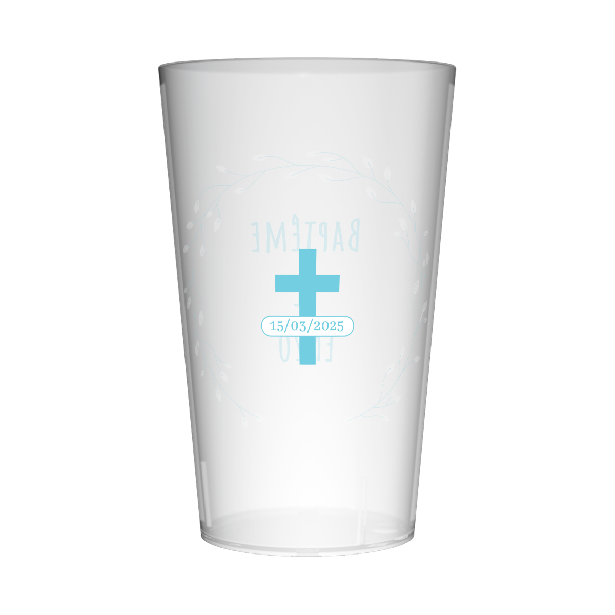 Gobelet personnalisé Baptême Épuré 2