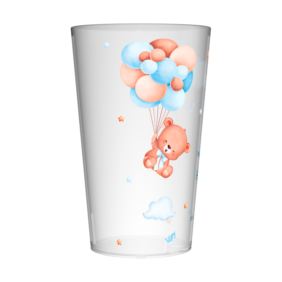 Gobelet personnalisé Baptême Ourson & Ballons 2