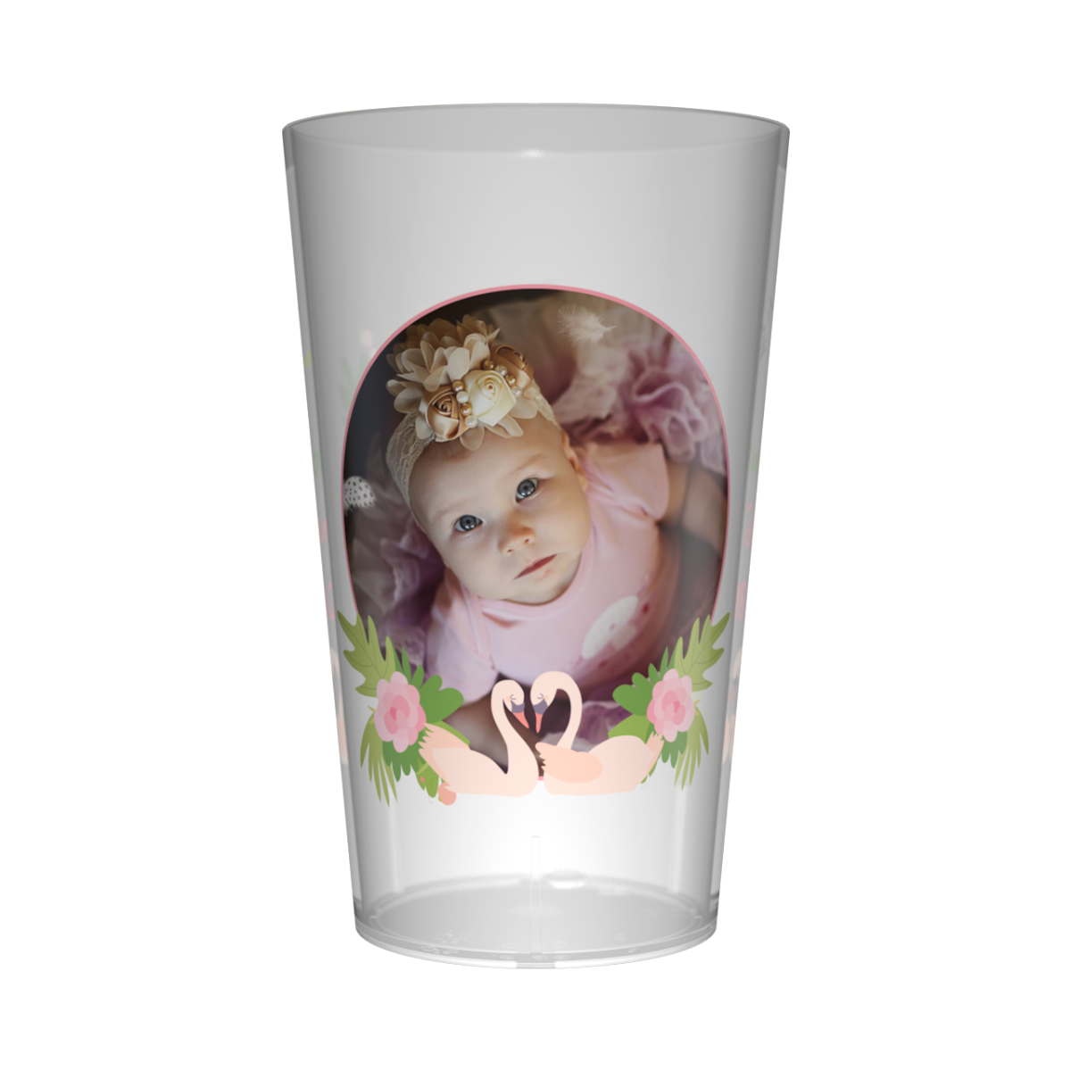 gobelet personnalise baptême cygnes