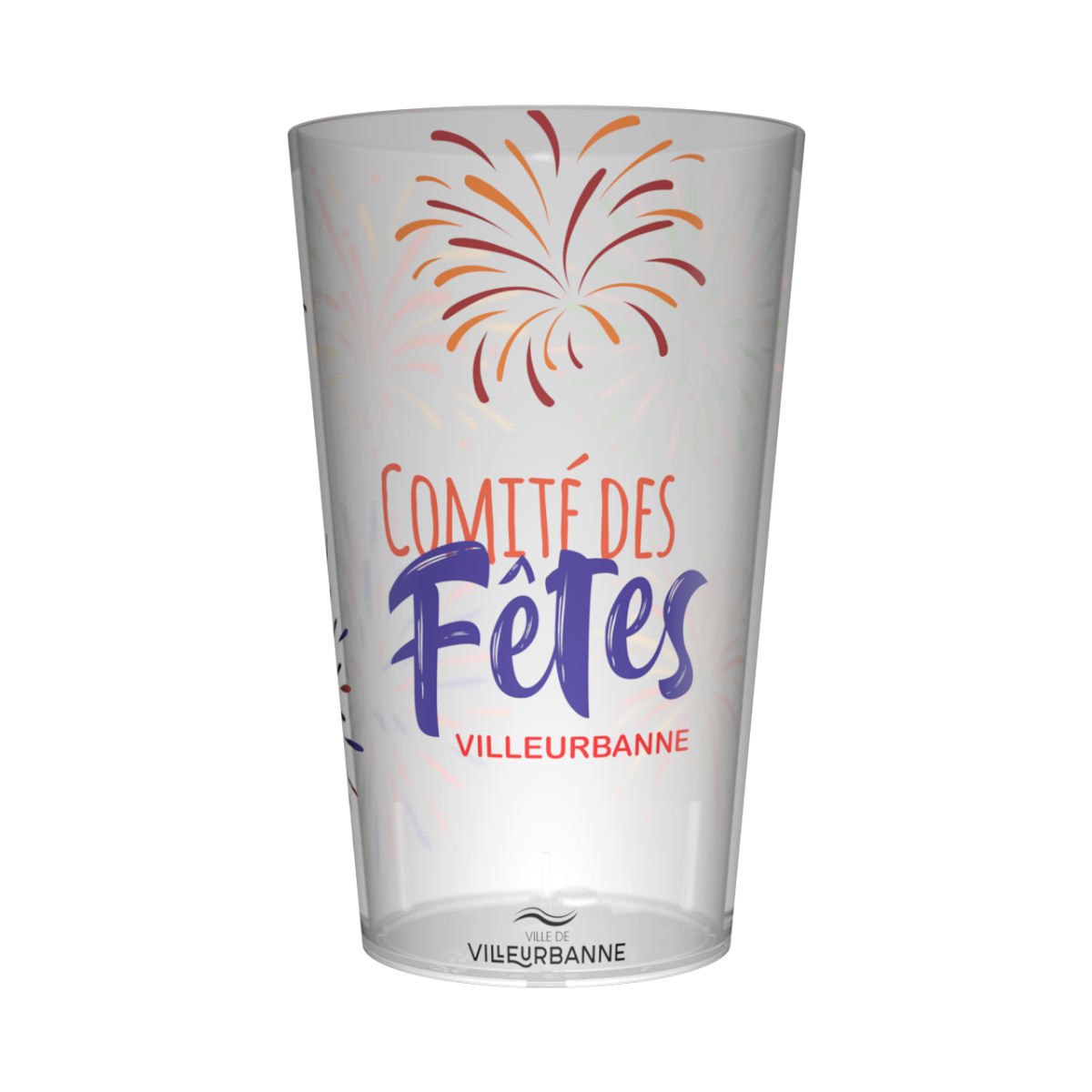 Gobelet personnalisé Comité des Fêtes Feux d'Artifice