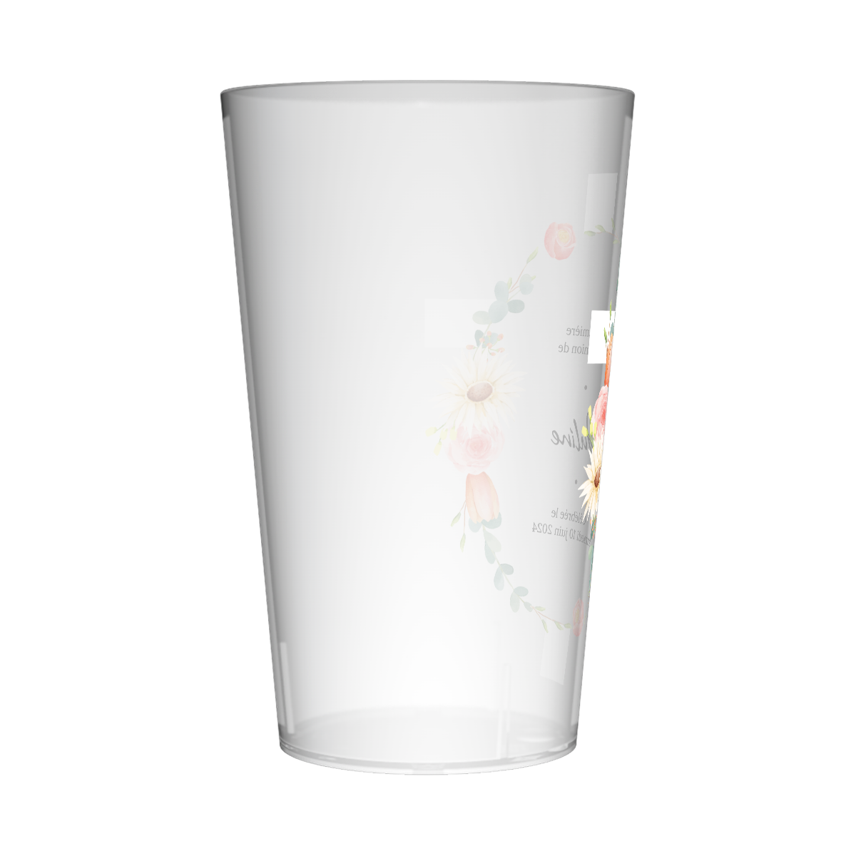 Gobelet personnalisé Communion Couronne Champêtre 2